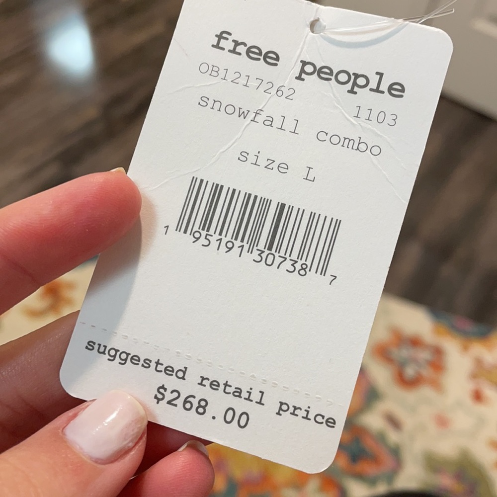 NWT Free People Snow Haven L - Picture 5 of 5